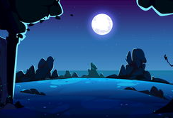 动漫夜晚图片,梦幻光影之旅